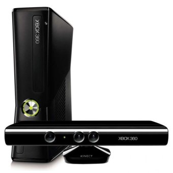 Microsoft XBOX 360 Slim - 4 GB + Kinect - Hitam
