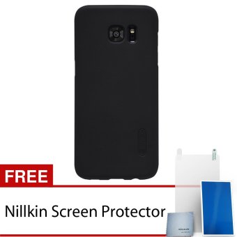 Nillkin Samsung Galaxy S7 Edge Super Frosted Shield Hard Case - Original - Hitam + Gratis Nillkin Screen Protector