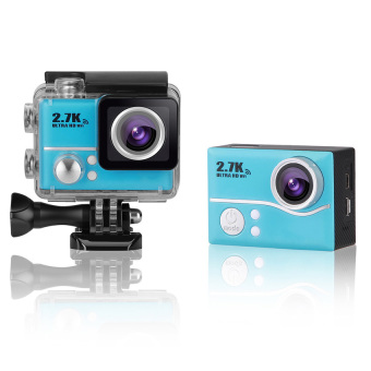2.0 Inch LCD 2.7K 30FPS Ultra-HD 1080P 60FPS 14MP Wifi Cam ActionCamera Support for HDMI AV-Out FPV 170° Wide-Angle Lens with Diving45-meter - Intl