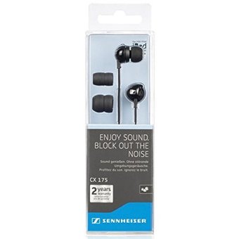 Sennheiser Cx 175 Street Line Headphones (Black) Ear-canal In-ear Headphones Special Gift for Good One