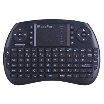 iPazzPort Wireless Mini Keyboard with Touchpad for Android TV Box and Raspberry Pi 3 and HTPC KP-810-21S Black - intl