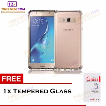 Zenblade Anti Shock Anti Crack Softcase Casing for Samsung J5 + Free Tempered Glass