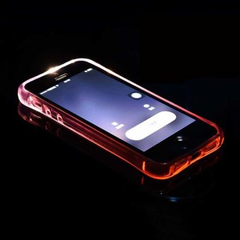 Memimpin kasus telepon penutup lampu panggilan masuk ke bingkai untuk iPhone 7 Plus (Berwarna Merah Muda)