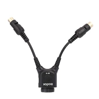 niceEshop Godox DB-02 Cable Y Adapter 2 to 1 For PROPAC Power Pack(Black)