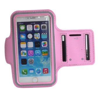 Cocotina 5.5'' Sports Jogger Armband Arm Holder Phone Storage Case For iPhone 6 Plus / 6S Plus - Pink