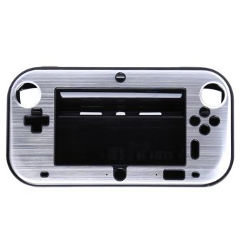 Hard Aluminium + PC Case Cover Skin For Nintendo Wii U Gamepad Controller (Silver) - intl