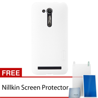 Nillkin For Asus Zenfone GO 4'5 inch / ZB452KG Super Frosted Shield Hard Case Original - Putih + Gratis Anti Gores Clear