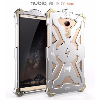 DAYJOY Luxury Cool Design Aerospace Aluminum Alloy Metal Protective Bumper Frame Cover Case for ZTE Nubia Z11 MAX(SILVER) - intl