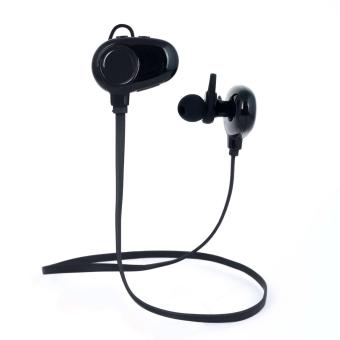 JUSHENG L3 Wireless Bluetooth 4.0 Noise Cancelling In-Ear Wireless Earbuds with Microphone (Black) - intl