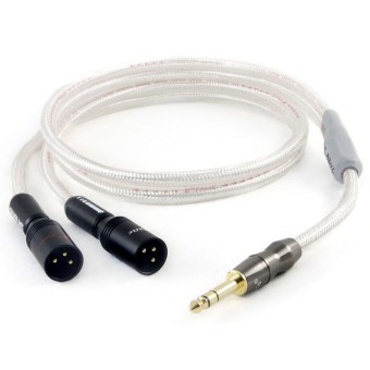 ZY HiFi Cable 6.35 Stereo to Dual XLR Male Signal Line Premium Edition for C4 Special ZY-029 2M