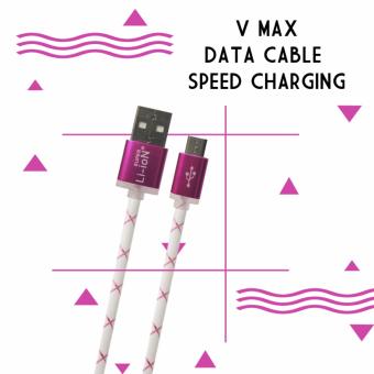 V MAX Data Cable Speed Charging - Rose Pink