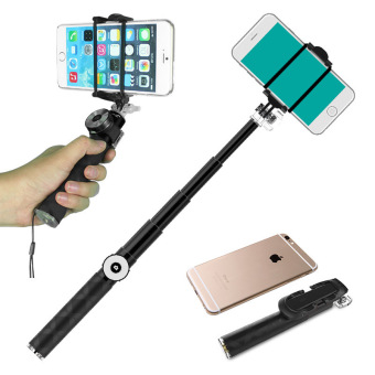 Tokuniku Tongsis Monopod Selfie Stick Mini Pro Bluetooth PRO 1 - Hitam