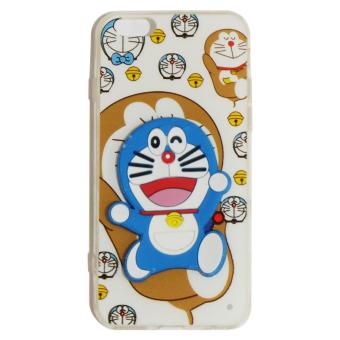 Case Doraemon For Apple iPhone6 / iPhone 6 / Iphone 6G / iPhone 6S / iPhone Ukuran 4.7 Inch Softshell Doraemon + Standing Doraemon Soft Case / Soft Back Case / Sillicone / Casing Handphone / Casing HP - 2