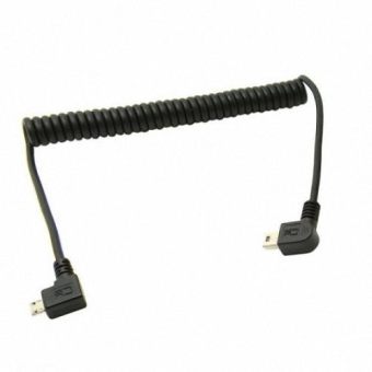CY Chenyang Right Angled 90 Degree USB Mini 5pin To Micro USBStretch Data Charge Cable For Tablet Phone - intl