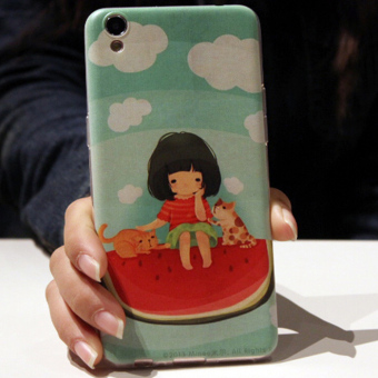 Fashion Silicon Phone Case for Oppo R9 Cartoon Phone Cover - intl