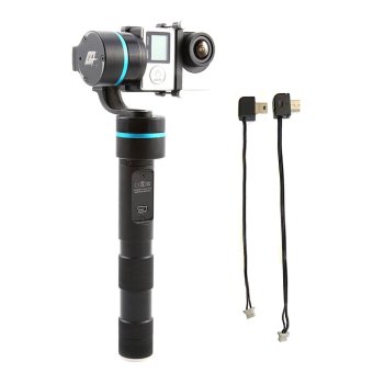 Feiyu G4 3-Axis Handheld Gimbal for GoPro Hero4/3+/3 and Other Sports Cameras of Similar Size With Charging cable and Video Output Cable (Blue)
