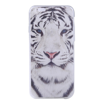 Moonar Tiger Silicone TPU Back Case Cover for iPhone 6 4.7\" (White)