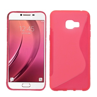 Solid Color TPU Soft Protective Protector Case Cover Skin for Samsung Galaxy C5 C5000 Rose Red - intl