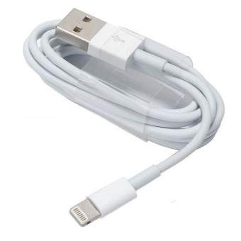 Apple USB 8-Pin to USB Sync Data Charger Cable For iPhone 5s/5c/5,6 Plus / 6s Plus / 6 / 6s, iPad 4 Mini iPod Touch Original - White