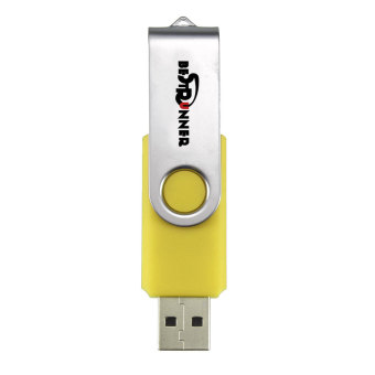 BESTRUNNER Stik USB Flash Memory keren dengan Drive 4GB hadiah Grosir Kuning