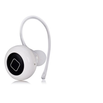 TimeZone Mini Button Style V4.0 + EDR Multiple Connection WirelessBluetooth Stereo Headset Hands Free (White)