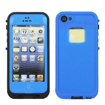 joyliveCY Hard Bumper Tpu Water-Resistant Cover Case Shockproof Dirt Proof For Apple Iphone 5 5S Deep Blue