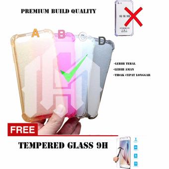 Soft Case| Case Anti Shock| Case Anti Crack Iphone 5 Clear + Tempered Glass 9H Iphone 5