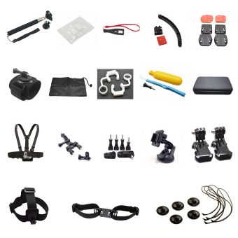 YICOE Set Kit 360 Wrist Strap Mount Tripod for Go pro 5 4 3 Xiaomi Yi 4k SJCAM SJ4000 EKEN H9 Action Sport Camera Accessories