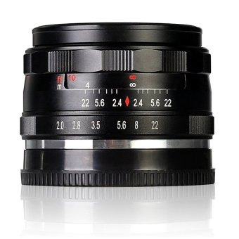 Meike MK-50mm f/2.0 Manual Focus Lensa For Fujifilm X-Mount X-A1/A2 - Hitam