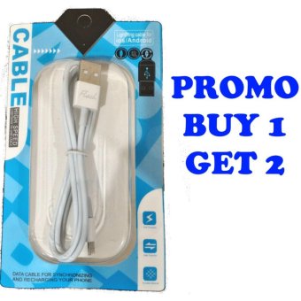 Flash 2 in 1 Combo Cable ( Micro USB + Lightning Port ) ( Android + iPhone / iOS ) - Kabel Data dan Charging