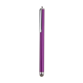 Metal Mesh Micro-Fiber Tip Touch Screen Stylus Pen (Purple) - intl