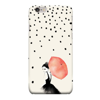 Indocustomcase Polka Rain Apple iPhone 6 plus Cover Hard Case