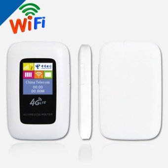 FLORA Portable 4G LTE WiFi Router Mobile Wifi Hotspot MIFI Dongle Router with SIM Card Slot - intl