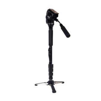 Yunteng VCT-288 Photography Tripod Monopod WIth Fluid Pan Head Quick Release Plate And Unipod Holder for Canon Nikon DSLR Cameras - Intl