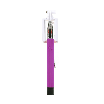 ELENXS Telescopic Holder Monopod Selfie Stick (Purple)