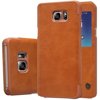 For Samsung Galaxy Note 5 N920 Case Nillkin Genuine 360 degree protection Wallet Leather cover phone cases for samsung Note5 (Brown) - intl