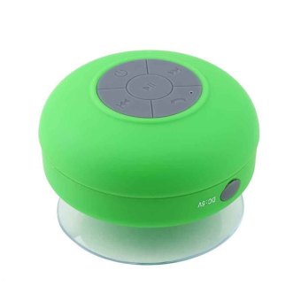 Moonar Wireless Mini Speaker Waterproof Suction Shower Car Green