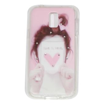 Cantiq Case Lovely Girls Shine Swarovsky For Samsung Galaxy S5 Mini G800F Ultrathin Jelly Case Air Case 0.3mm / Silicone / Soft Case / Case Handphone / Casing HP - 4