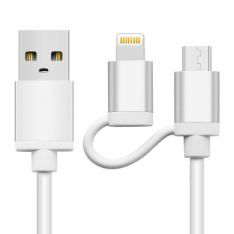 2 in 1 Combo Design USB C + Micro USB Charging Sync Cable for Micro USB and Type C Devices(3.3 Ft/1m) - Intl