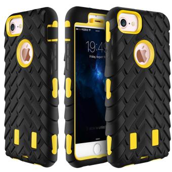 for Apple iPhone 6 Plus & 6S Plus [3D Tyre Robot] GuluGuru 360 All-Round Protection Armor Drop Protection PC + TPU Hybrid Cell Phone Back Case Cover - intl