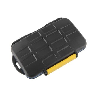 OEM JJC MC-3 Waterproof Case kartu memori kotak dudukan untuk 4 CF 4 SD portabel - International
