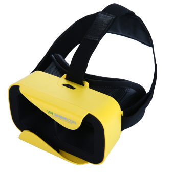 Leegoal 3D VR Virtual Reality Glasses Virtual Reality Box Movies Games Headset for IPhone Samsung Moto LG Nexus HTC, Yellow - intl