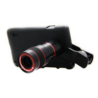 Universal Clip Lens Tele 8x for Smartphones with Clip - Hitam