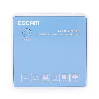 UK PLUG ESCAM K204 Super Mini NVR 4 Approach HD Network Video Recorder Input Support Cloud Preview(...)(OVERSEAS) - intl
