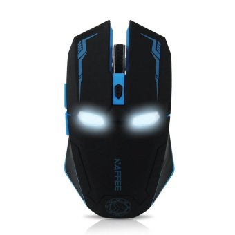 2.4GHz Wireless Optical Mouse with 6 Buttons Iron Man Wireless Mouse Black - intl