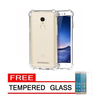Case Chanel Anti Shock / Anti Crack for Redmi Note 3/ Redmi Note 3 Pro - Fuze / Fyber - Clear Free Tempered glass