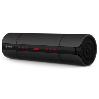 Portable KR8800 NFC FM HIFI Bluetooth Speaker Wireless Stereo Loudspeakers Super Bass Caixa 02C2 (Black) - Intl