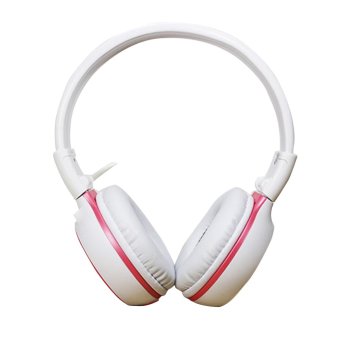 Vococal N65 Wireless di atas Headphone telinga (putih)