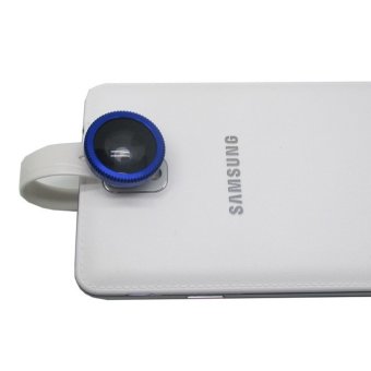Lesung Universal Circle Clip Fisheye Lens 180 Degree for Smartphone - LX-C001 - Blue