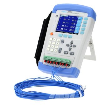 Applent AT4808 Handheld Multi-channel Temperature Meter Tester 8 Channel USB Interface 32Bits TFT LCD Display Touch Screen -200~1800°C - intl